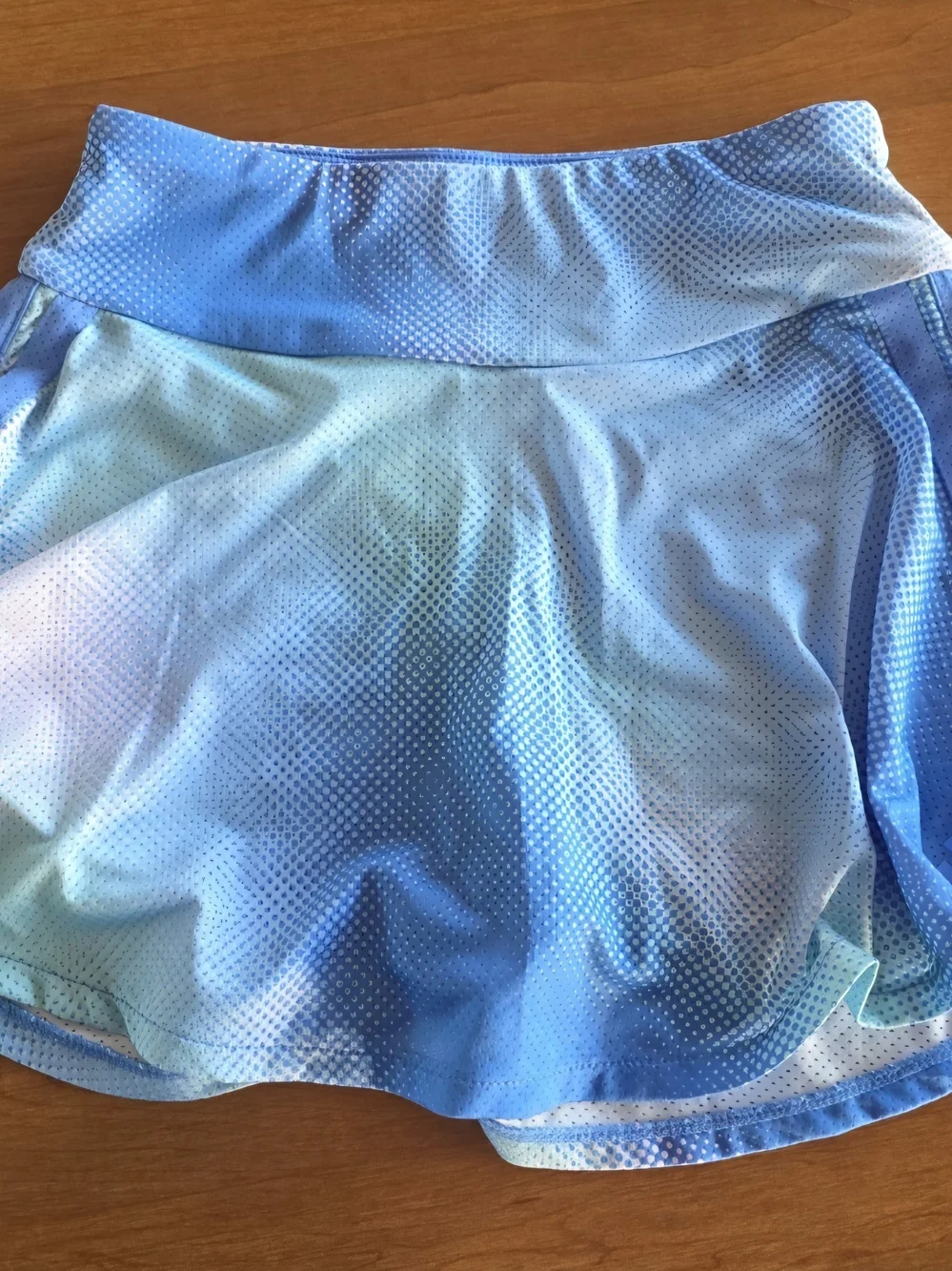 adidas Girls' Blue Gradient Athletic Skort